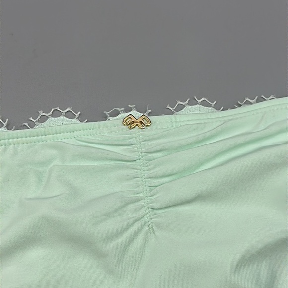 PILYQ NWT Azura Lace Overlay Fanned Full Teeny Bikini Bottoms Size Large - Picture 5 of 9